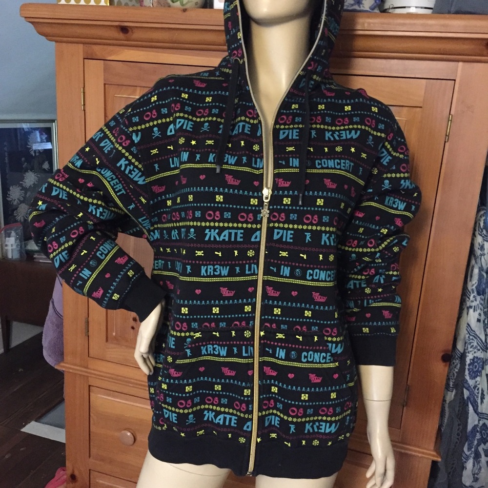 KR3W Terry Kennedy TK Too Live Full Zip Hoodie, M